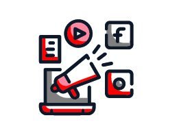 Social media graphics icon