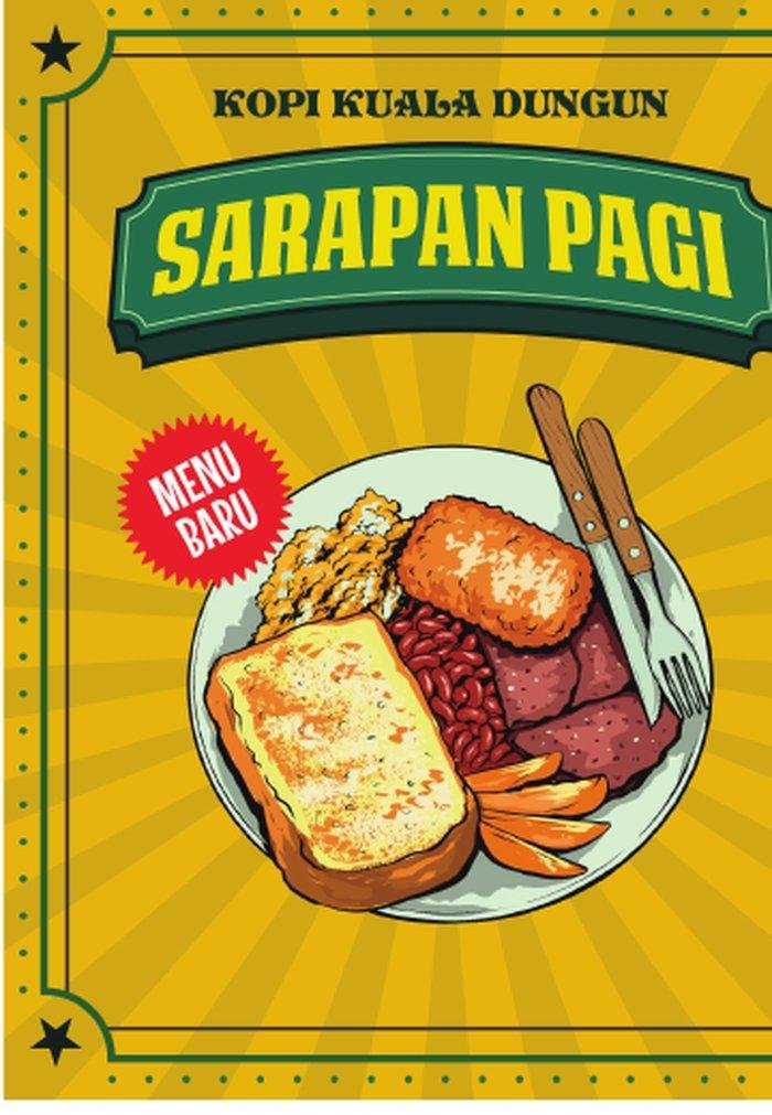 Kopi Kuala Dungun Sarapan Pagi menu poster